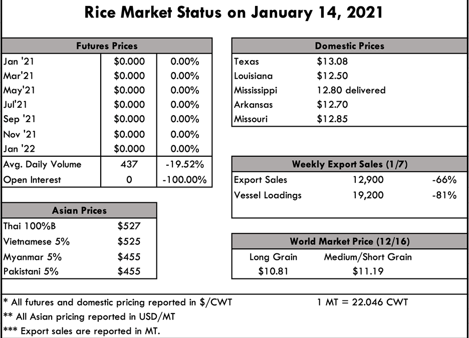 Market Update: Rice Prices…Calm Before the Storm?