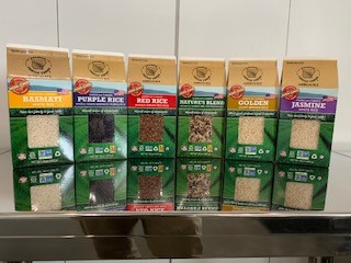 Ralston Family Farms' unique patented packaging give these specialty rice varieties an attractive appearance.